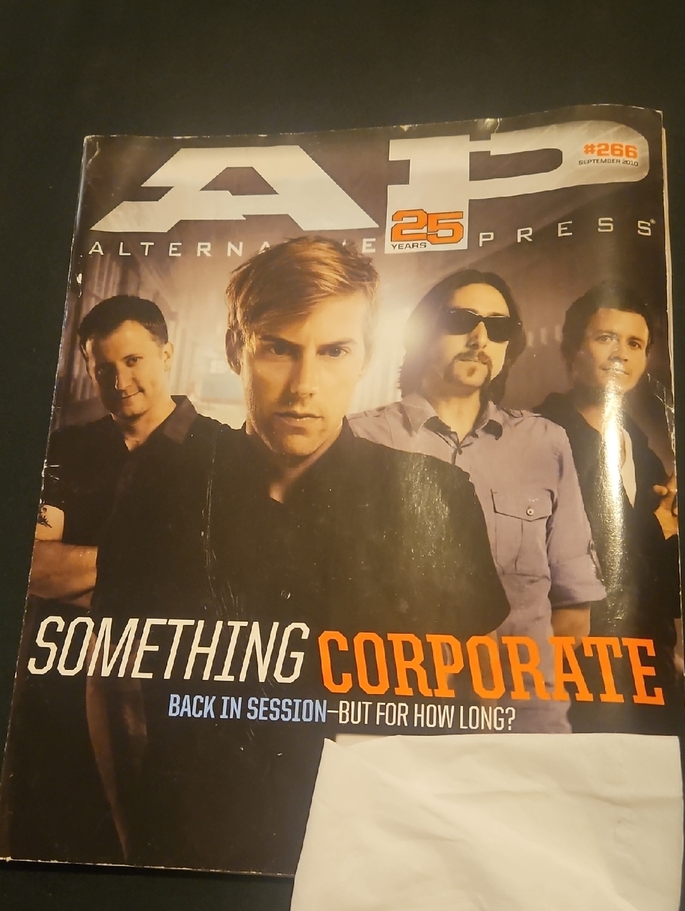 Andrew Mcmahon Something Corporate Alternative Press Magazine #266 Sept 2010